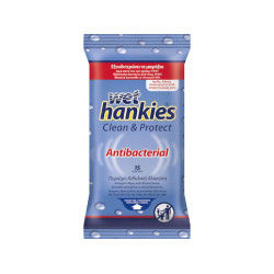 MEGA DISPOSABLES WET HANKIES CLEAN & PROTECT ΑΝΤΙΒΑΚΤΗΡΙΔΙΑΚΑ ΜΑΝΤΗΛΑΚΙΑ 15ΤΜΧ MEGA DISPOSABLES WET HANKIES CLEAN & PROTECT ΑΝΤΙΒΑΚΤΗΡΙΔΙΑΚΑ ΜΑΝΤΗΛΑΚΙΑ 15ΤΜΧ
